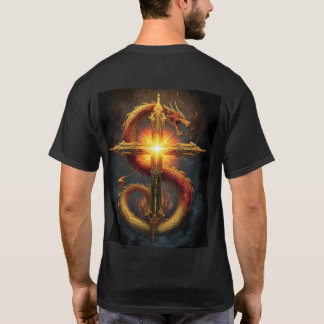 Ein kraftvolles und detailliertes Design eines Dra T-Shirt