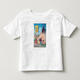 Ein Kräheindischer Tepee, Maizena Produkt-Anzeige Kleinkind T-shirt