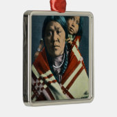 Ein Krähen-Inder Madonna und Kind Silbernes Ornament (Rechts)