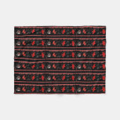 Ein Krampus WeihnachtsParty Fleecedecke (Vorderseite (Horizontal))