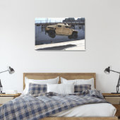 Ein Kran hebt eine M998 Humvee auf Leinwanddruck (Insitu (Schlafzimmer))