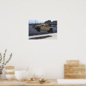 Ein Kran hebt eine M998 Humvee auf Poster (Küche)