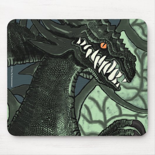 Ein kranker Wind brennt | der Drache durch Mousepad (Vorne)