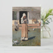 Ein krankes Huhn | Winslow Homer (Stehend Vorderseite)