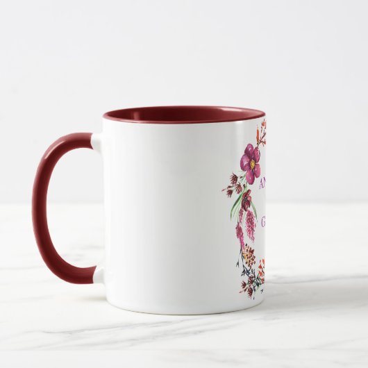 Ein Kranz der Blume und Twigs Tasse (Links)