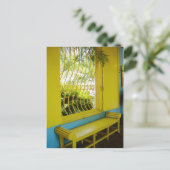 Ein krasser Kontrast von Gelb und Blau Postkarte (Stehend Vorderseite)