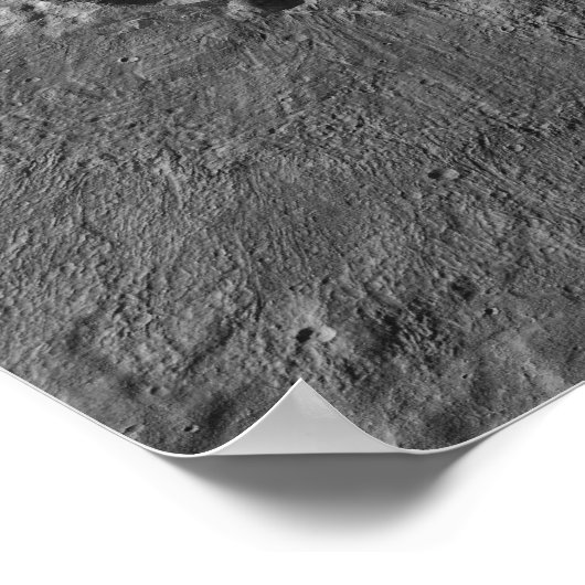 Ein Krater auf Mars Poster (Ecke)