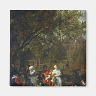 Ein Kräutermarkt in Amsterdam Magnet