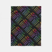 EIN KRAYON KURZ EINER KASTE FLEECEDECKE (Vorderseite)