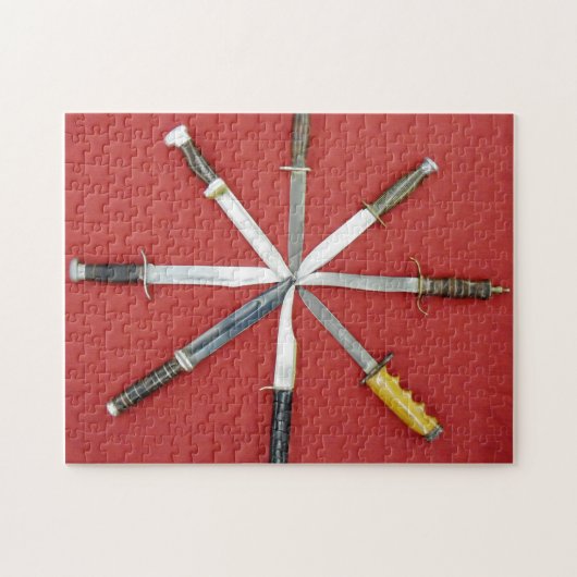 Ein Kreis der Messer Puzzle (Horizontal)
