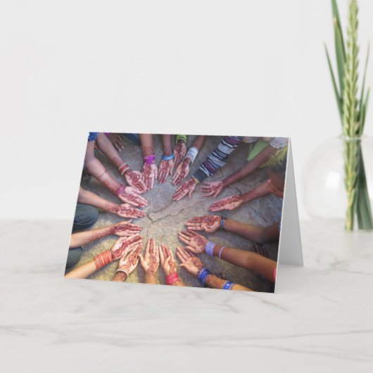 Ein Kreis der Schwestern Dankeskarte (Vorderseite)