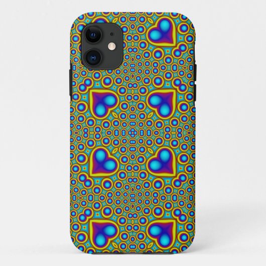 Ein Kreis- und Herdmuster Case-Mate iPhone Hülle (Rückseite)
