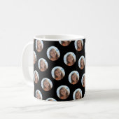 Ein Kreisbild mit Schwarz Kaffeetasse (Vorderseite Links)