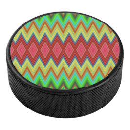 Ein kreisförmiger Lautsprecher mit einem lebendige Eishockey Puck