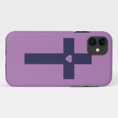 Ein Kreuz mit Herz Case-Mate iPhone Hülle (Rückseite (Horizontal))