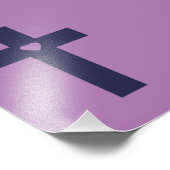 Ein Kreuz mit Herz Fotodruck (Ecke)