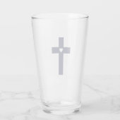Ein Kreuz mit Herz Glas (Rückseite)