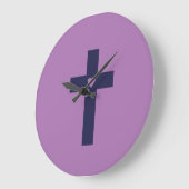 Ein Kreuz mit Herz Große Wanduhr (Winkel)