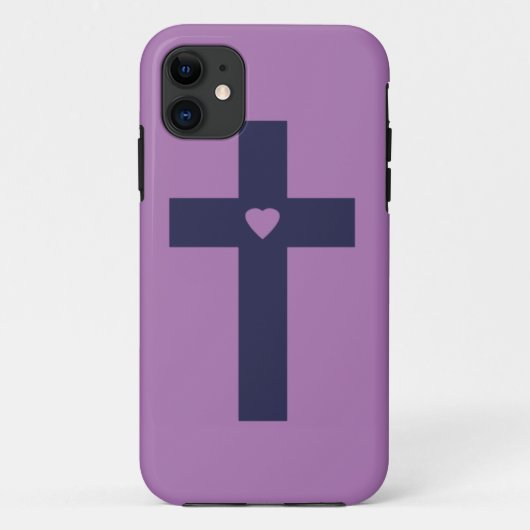 Ein Kreuz mit Herz Heilige Liebeskunst Case-Mate iPhone Hülle (Rückseite)