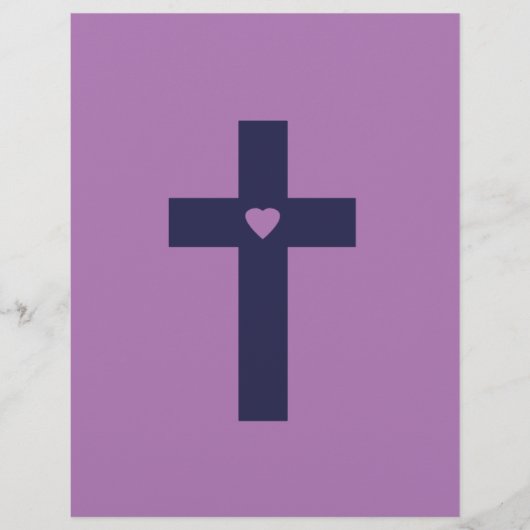Ein Kreuz mit Herz Heilige Liebeskunst Flyer (Vorne)