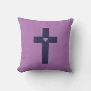 Ein Kreuz mit Herz Heilige Liebeskunst Kissen