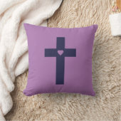 Ein Kreuz mit Herz Kissen (Decke)