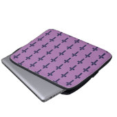 Ein Kreuz mit Herz Laptopschutzhülle (Vorne Knopf)