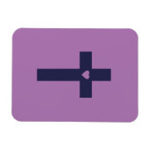 Ein Kreuz mit Herz Magnet (Horizontal)
