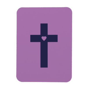 Ein Kreuz mit Herz Magnet