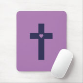 Ein Kreuz mit Herz Mousepad (Mit Mouse)