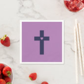 Ein Kreuz mit Herz Serviette (Beispiel)
