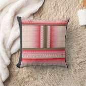 ein Kreuzstich mit rotem Hintergrund Kissen (Decke)