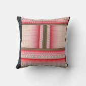 ein Kreuzstich mit rotem Hintergrund Kissen (Rückseite)