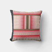 ein Kreuzstich mit rotem Hintergrund Kissen (Vorderseite)