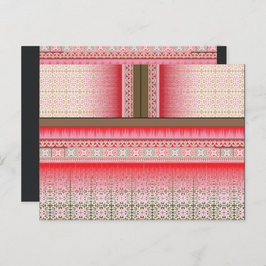 ein Kreuzstich mit rotem Hintergrund Postkarte (Vorne/Hinten)