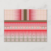 ein Kreuzstich mit rotem Hintergrund Postkarte (Vorderseite)