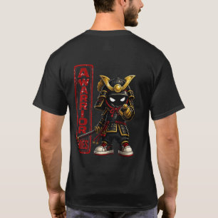 Ein Krieger trägt das Bushi-Shirt mit Zeigegeste T-Shirt