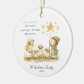 Ein Krippenbaum der Hoffnung Keramik Ornament (Links)