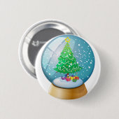 Ein Kristallball mit einem Weihnachtsbaum Button (Vorne & Hinten)