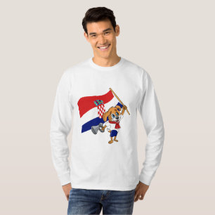 Ein kroatischer Fan Hund T-Shirt