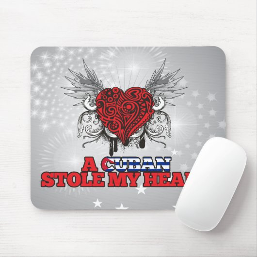 Ein Kubaner stahl mein Herz Mousepad (Mit Mouse)
