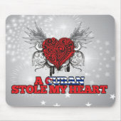 Ein Kubaner stahl mein Herz Mousepad (Vorne)