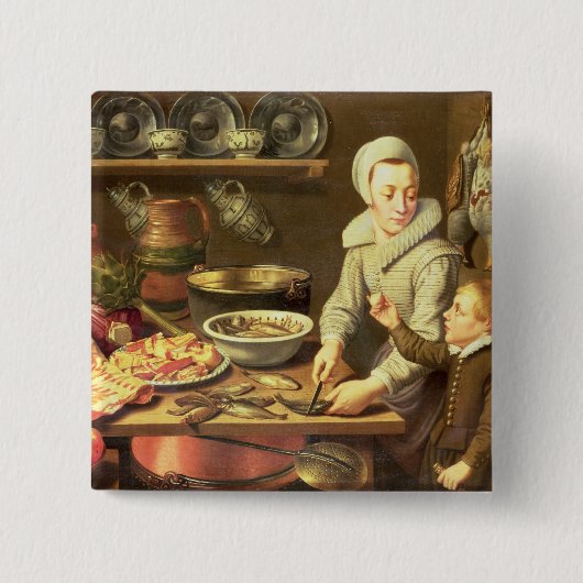Ein Küchen-Innenraum Button (Vorderseite)