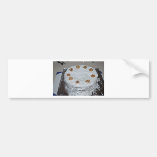 Ein Kuchen mit Zuckerguss Autoaufkleber (Vorne)
