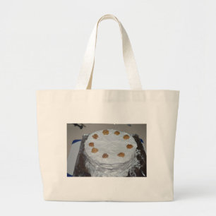 Ein Kuchen mit Zuckerguss Jumbo Stoffbeutel