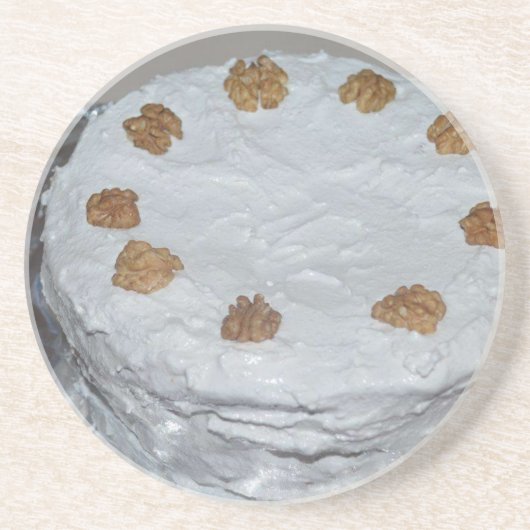 Ein Kuchen mit Zuckerguss Untersetzer (Vorne)