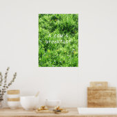 Ein Kuhfrühstück Poster (Küche)