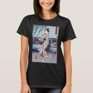 Ein kühler Sommerabend an der Brücke, Utagawa Hiro T-Shirt