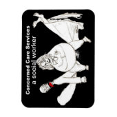 Ein Kühlschrankmagnet für Sozialarbeiter Magnet (Vertikal)