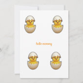 Ein Küken ist auf dem Weg Einladung (Rückseite)